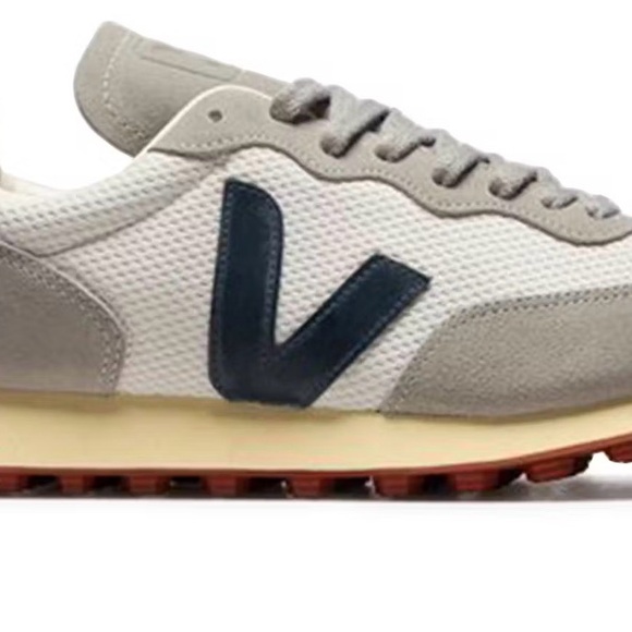 Veja White and Blue Casual Shoes - Picture 2 of 4